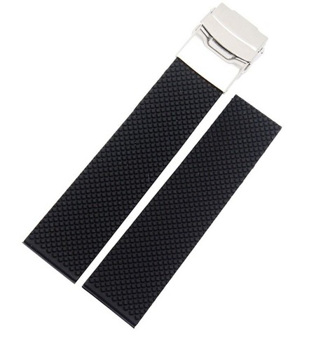 20mm rubber Band Silicone Strap bracelet Buckle For Oris BC3 Day Date - Picture 2 of 4
