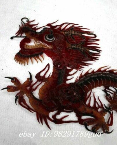 Vintage Chinese Handmade Cowhide Shadow Play Puppet--Dragon - Picture 2 of 6