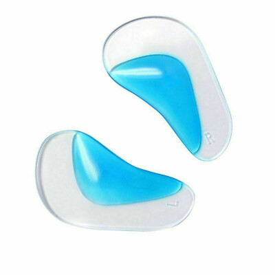 DM UNISEX ORTHOPÄDISCHE SCHUHEINLAGEN PADS FUSSGEWÖLBESTÜTZE KOMFORT FERSEN GEL Large