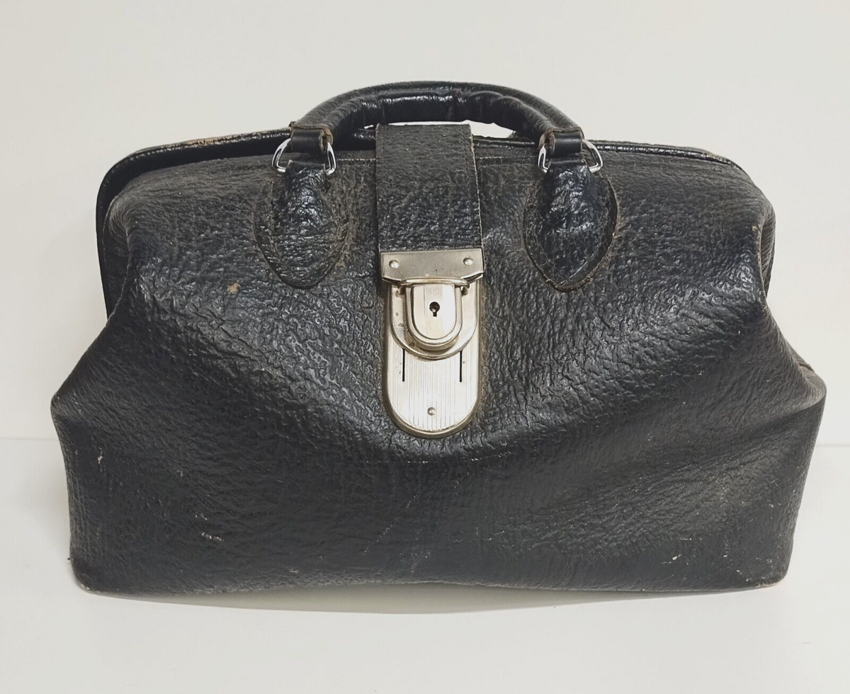【tom】KATHARINE HAMNET vintage dr bag Vintage 1930s Homa Medical Doctor Tool Bag Pleather Satchel | eBay