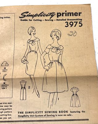 Vintage Simplicity Primer Sewing Pattern 3975 Size 20 Dress Uncut | eBay