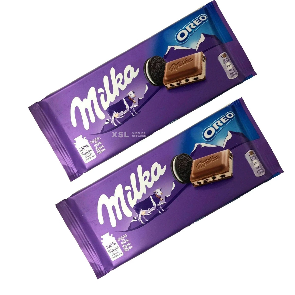 2 x Milka Oreo Chocolate bars 2 100 G Share Treat Gift UK Free