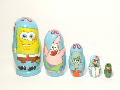 spongebob nesting dolls