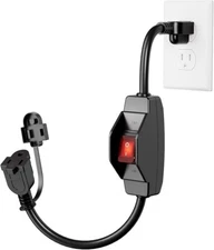 KASONIC 3 Prong Extension Cord with Switch 1875W 15A Grounded Outlets with Sa...