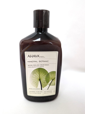 AHAVA Mineral Botanic Micro Peeling Cream Wash Water Lily & Guarana Body Wash 17