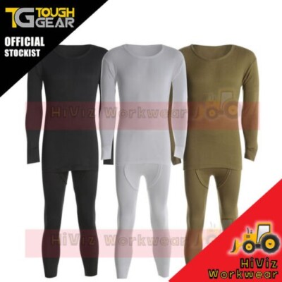 Thermal Full Long Sleeve Top & Long John Set Suit - Base Layer Heat Trap Fabric