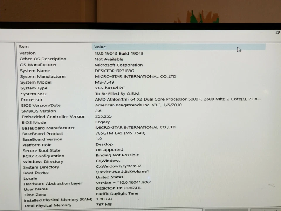 New tested MSI 785GTM-E45 AM2+ MB Combo with AMD Athlon 64 X2 & 1GB RAM - Image 3 of 4