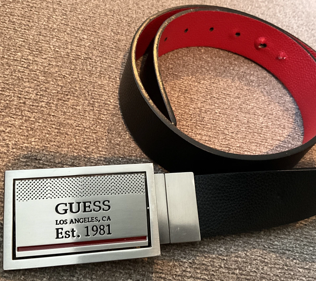 Guess top reversible belt