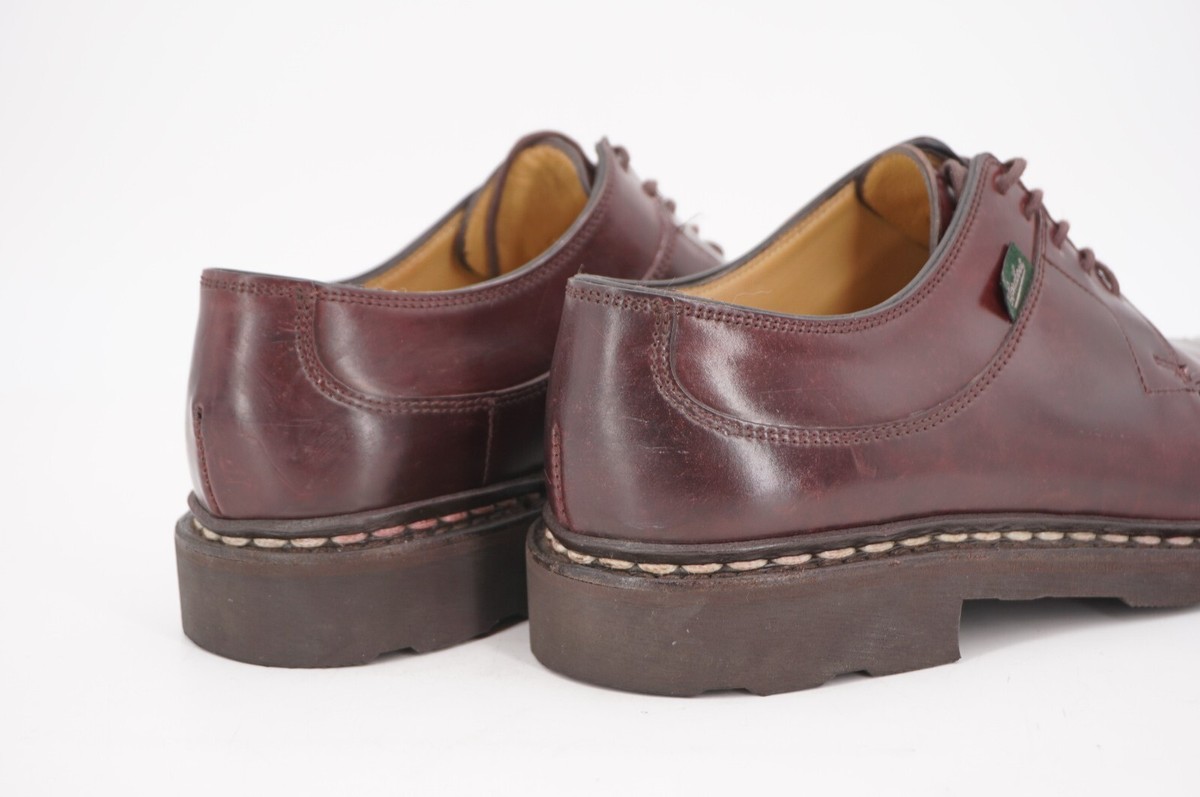 RARE | $960 PARABOOT AVIGNON US 7.5 6.5 F EU 40.5 BURGUNDY SHELL