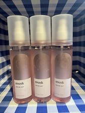 3 BATH  BODY WORKS MUSK PERFUME MIST FINE FRAGRANCE MIST SPRAY 8FL OZ NEW