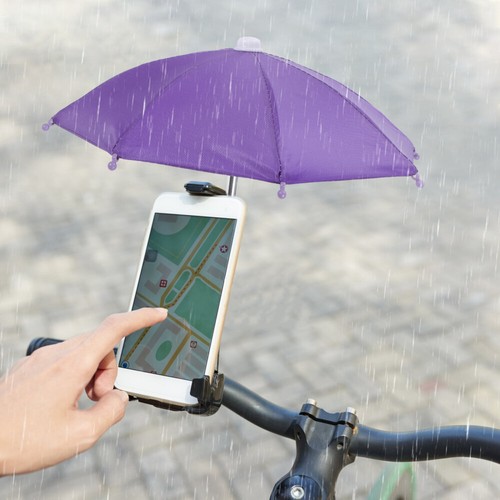 4 Pcs Small Umbrella Toys Child Phone Sunshade Umbrellas for Cell - 第 1/12 張圖片