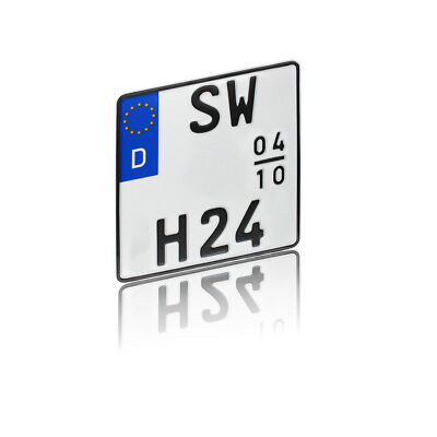 Porta Targa Scooter Porta Targa Moto Universale In Plastica Nera - Per Targhe Europee, Resistente, Made In Italy Portatarga Universale - Foto 12