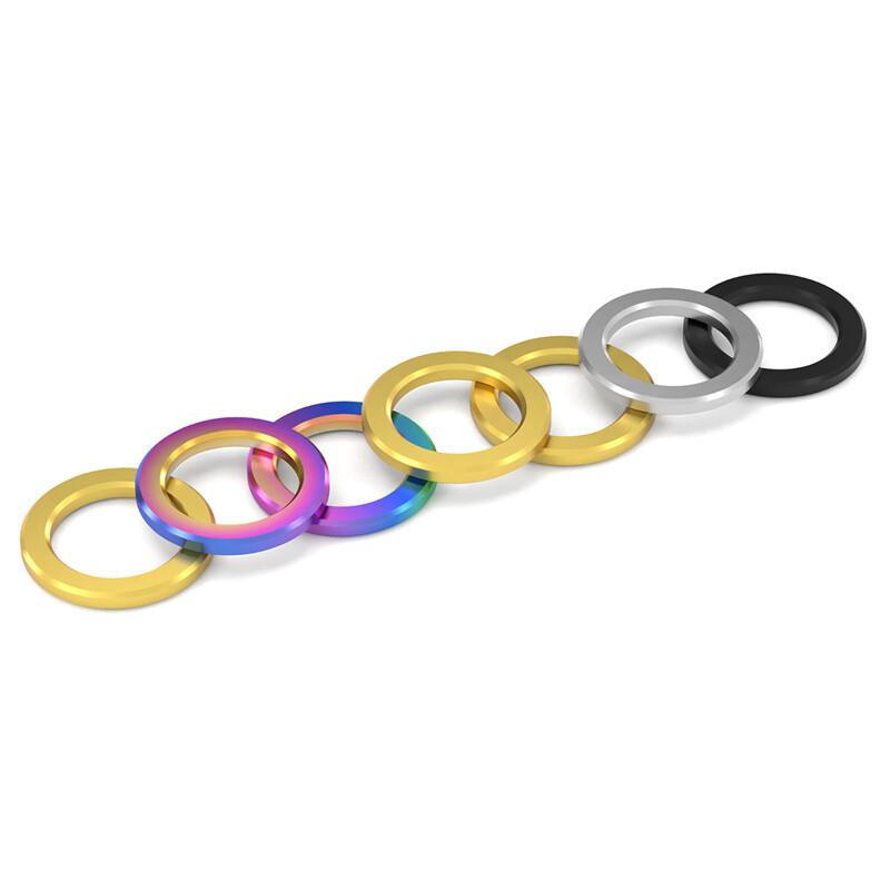 8pcs Spacer M5 M6 Titanium Alloy Flat Washer Gasket For Motorcycle Bike Parts