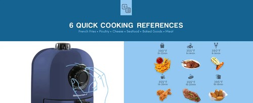 Elite Gourmet EAF1121 Personal 1.1 Qt. Compact Space Hot Air Fryer - Picture 9 of 11