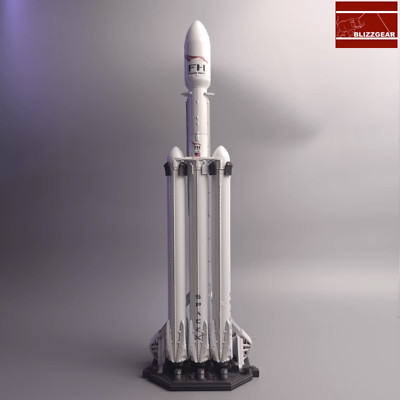 NEW 1:200 Scale spacex Falcon heavy Dragon spacecraft manned