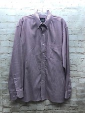 Jos. A. Bank Mens Dress Shirt Button Down Large Striped Career