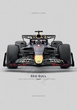 Red Bull F1 Poster Wand Dekoration l RB19 Max...