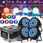 270W Par Light RGBW 18 LED Strobe Stage Beam Disco DJ Xmas Lighting DMX W/Case