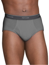 FRUIT of the LOOM BRIEFS 12 PACK TAG FREE assorted colors