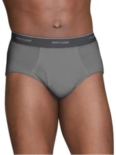 FRUIT of the LOOM BRIEFS 12 PACK TAG FREE assorted colors