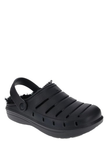 J. Crew NWT Pacific Sherpa-Lined Suede Clogs - Black - Size  display picture 3