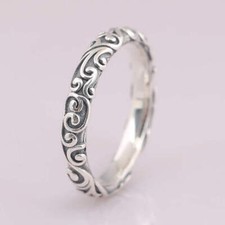 Massiver S925 Silber Ring Regal Ringe 52-54-5...