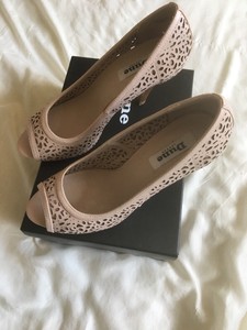 dune peep toe shoes