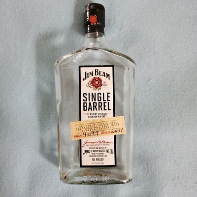 JIM BEAM ''SINGLE BARREL'' BOURBON WHISKEY 750ML.   LOOK!!