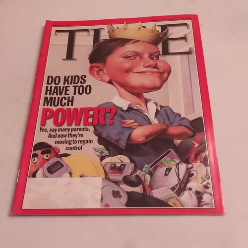 2001-august-6-time-magazine-do-kids-have-too-much-power-mh430-ebay