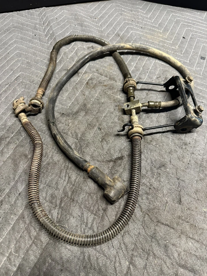 2002-2011 Kawasaki Prairie 650 4x4 Front Brake Caliper Hoses Line Hose LH RH - Image 2 of 4