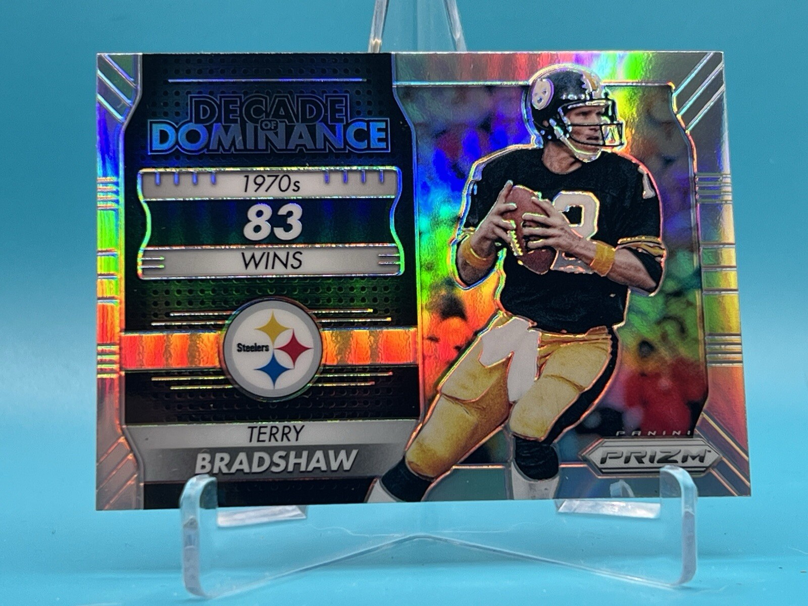 2016 Panini Prizm TERRY BRADSHAW #5 Silver Prizm Decade Dominance Steelers
