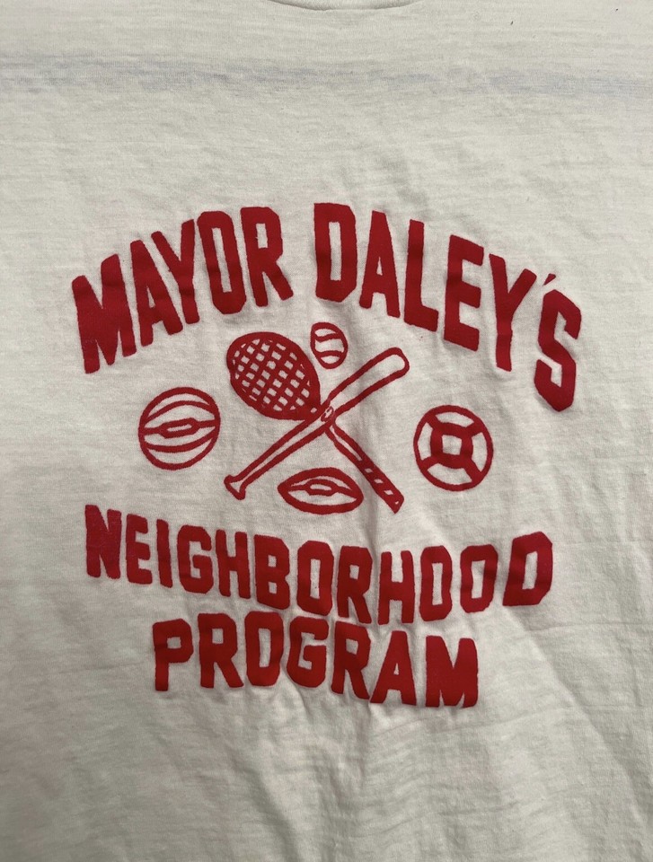 VINTAGE 1960s/70s MAYOR DALEY’S NEIGHBORHOOD PROGRAM CHICAGO TEE SHIRT eBay