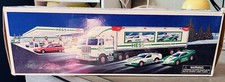 Hess 1997 Toy Truck and Racers in Original Box-Vintage Collectible
