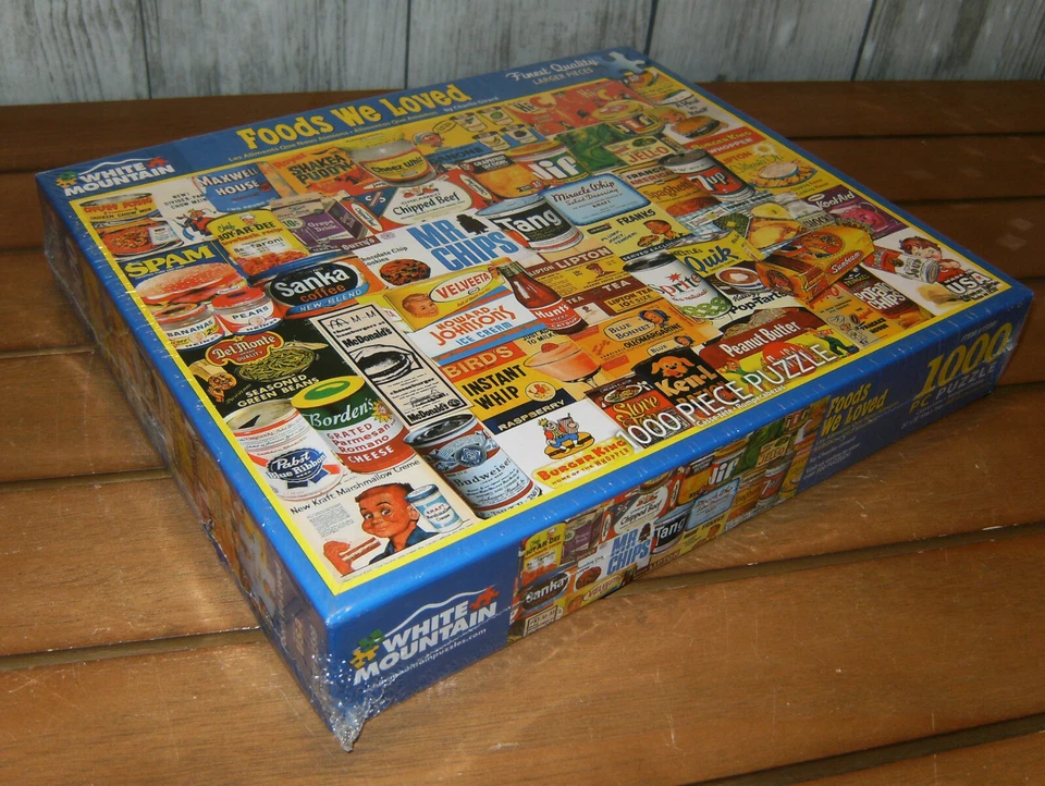 Rompecabezas White Mountain Foods We Loved - 1000 piezas nuevo en caja sellado Foto 3 de 4