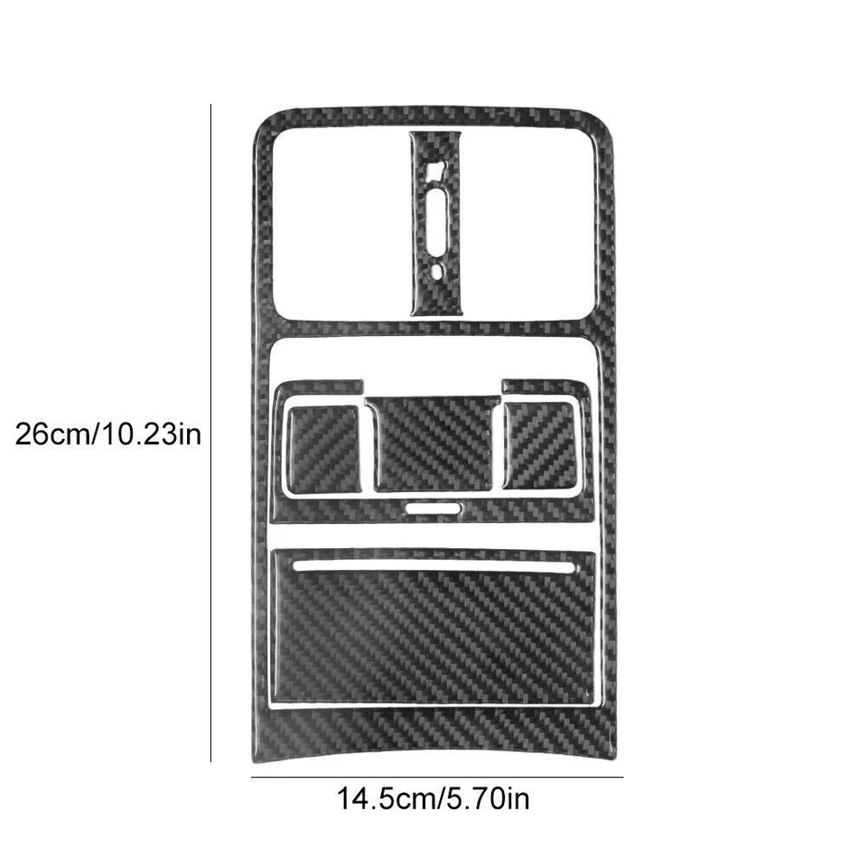 Cubierta de ventilación de aire trasera de fibra de carbono 7 piezas para Volkswagen Passat 2006-2011 Foto 2 de 4