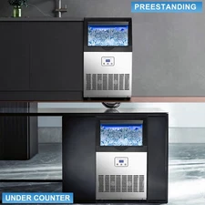 110 lbs Stainless Steel Restaurant Commercial Air Cooled Ice Maker Cube Machine
