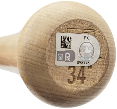 Wyatt Langford Auto Blonde Rawlings Adirondack Pro Baseball Bat