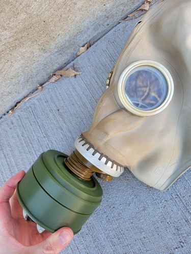 One Piece Replica GP-5 Prop GOST/NATO 40MM Gas Mask Filter for GP5, GP7, Cosplay - Picture 2 of 5