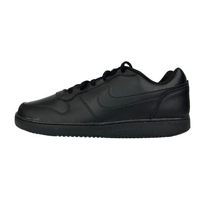 Nike Mens Ebernon Low AQ1775-003 Black Casual Lace Up Shoes