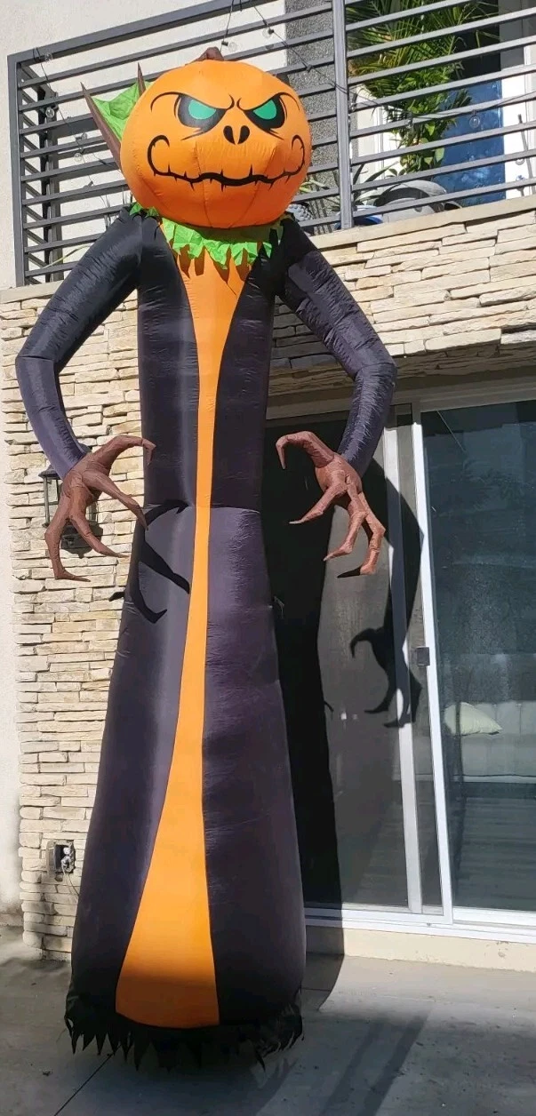 12ft Gemmy Airblown Inflatable Halloween Phantasm Reaper #72140 Pumpkin King