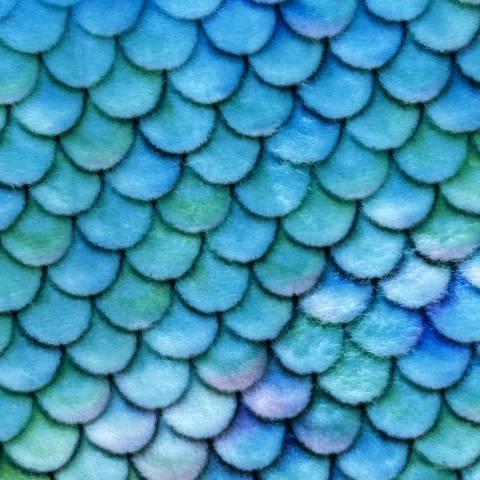 Mermaid Tail Throw Blanket Sleeping Bag Turquoise Comfy Tails Make Believe Play - Image 3 of 4