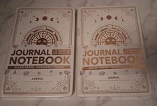 Freedom Journal Notebook Ruled Paper 5A Celestial Design White New Lot Of 2