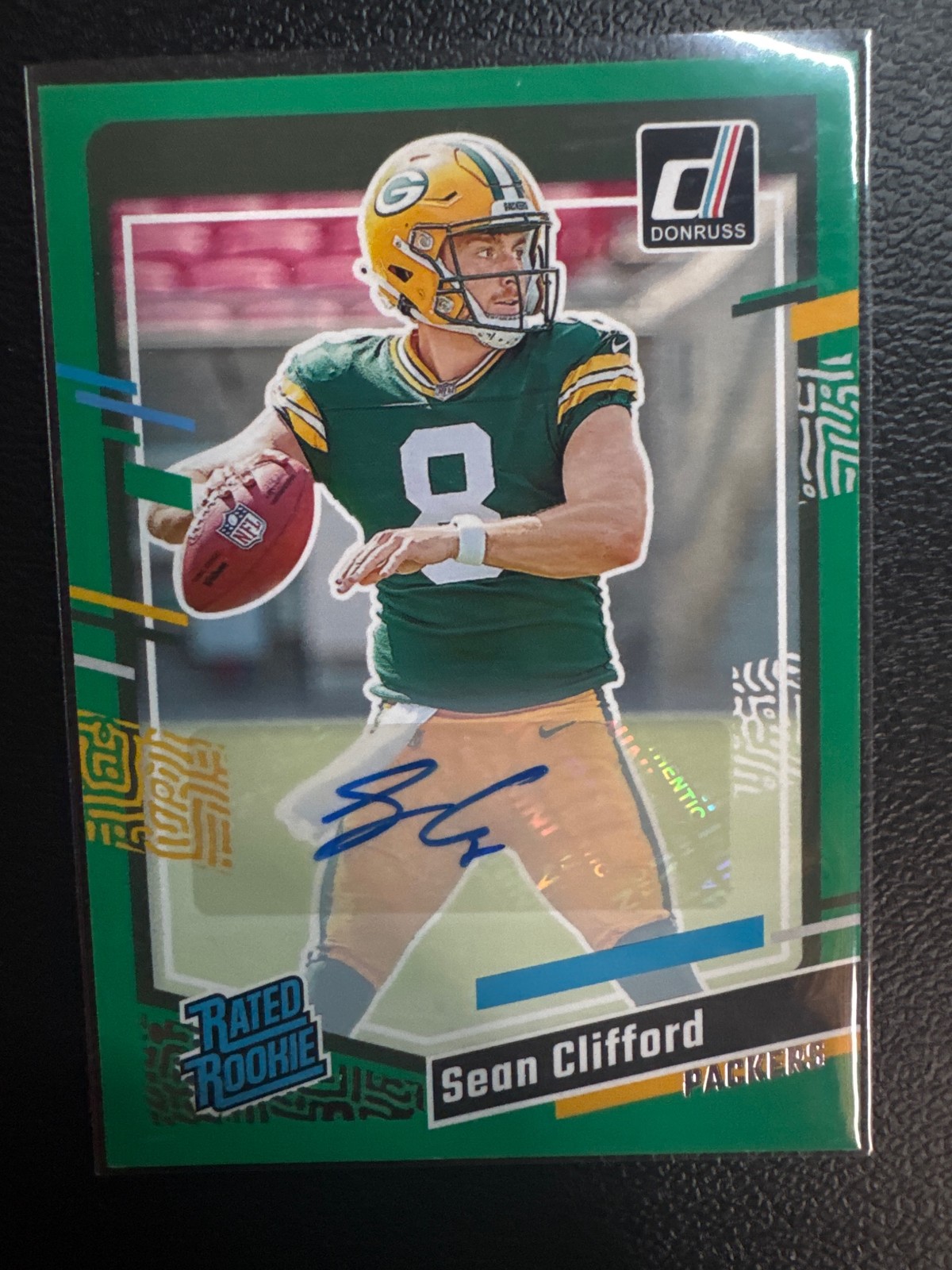 Sean Clifford Panini Donruss #338 Autograph Green