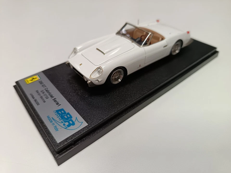 BBR CAR12A FERRARI 250 GT CABRIOLET S/N 0759 MARILYN MONROE RARE 1/43 - Immagine 2 di 4
