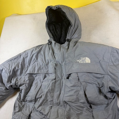 #ad #ad The North Face Mens Grey Goose Down Insulated Hooded Winter Parka Jacket Large $150.00