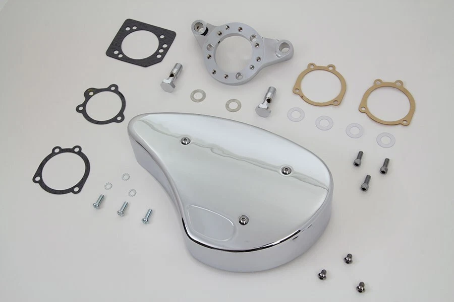 V-Twin 34-1857 Chrome Wyatt Gatling Air Cleaner Assembly for 91 & Up Sportster - Image 2 of 3