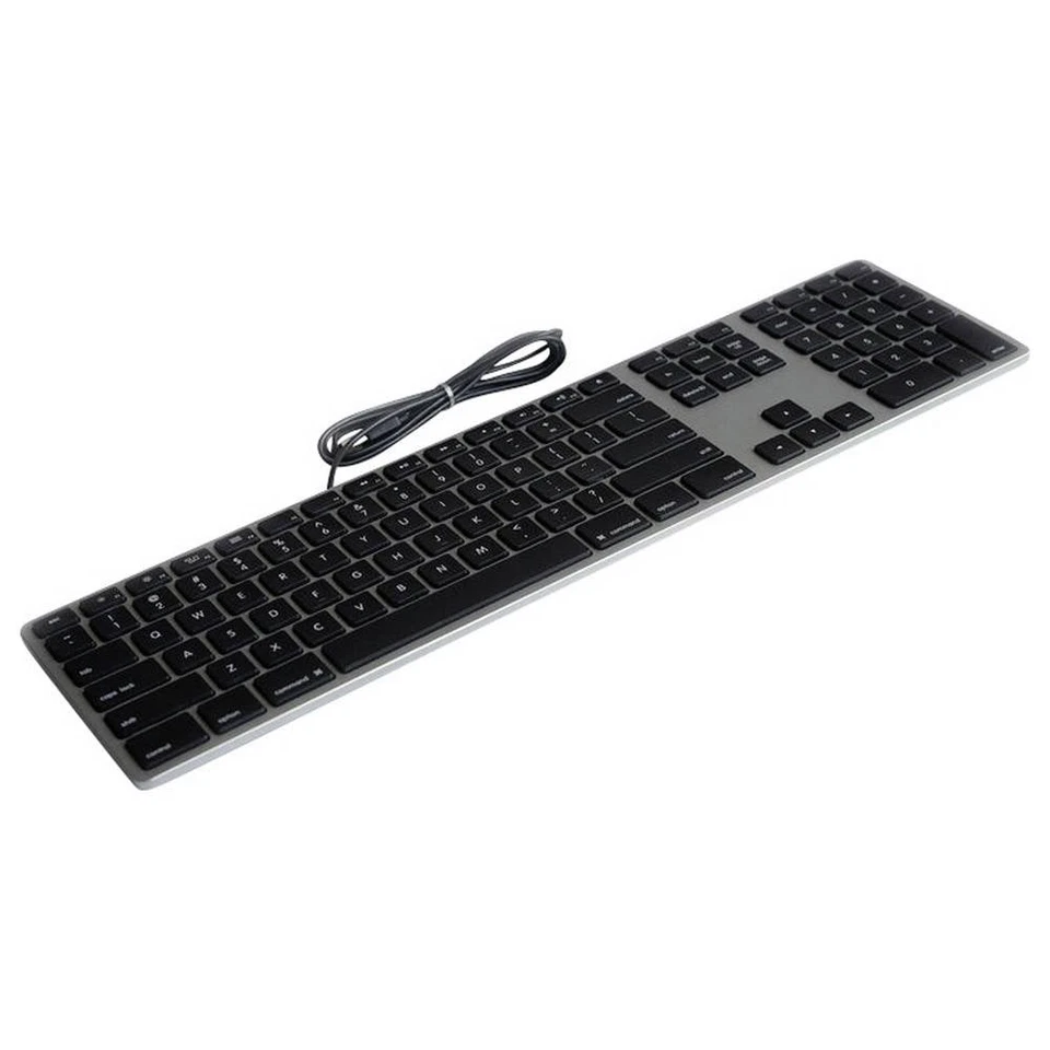 Matias FK318B Wired Aluminium Keyboard for Mac USB Tastatur US-Englisch, QWERTY, - Bild 4 von 4