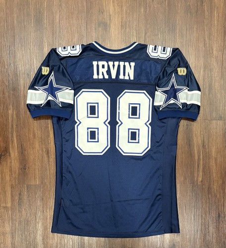Vtg 90s Michael Irvin #88 Dallas Cowboys Wilson NFL Authentic Jersey - Sz 52 - Picture 2 of 12