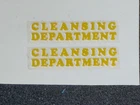 Set of 2 mylar labels for Matchbox Lesney 38a Karrier Bantam Refuse Collector
