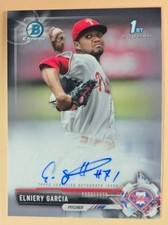2017 Bowman Chrome Prospect #CPA-EG Elniery Garcia Auto SP Philadelphia Phillies